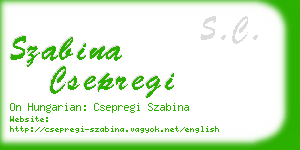 szabina csepregi business card